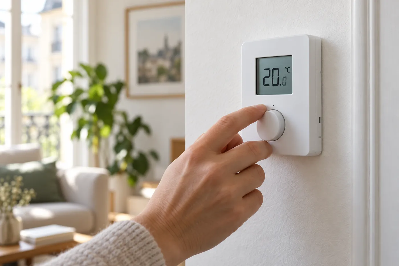 Réglage d'un thermostat d'ambiance après l'entretien annuel de la chaudière